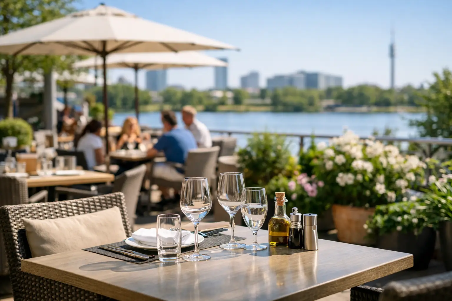 Restaurant mit Gastgarten 1220 in Wien